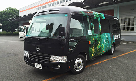 宣伝効果の高いラッピングバス